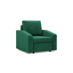 NEO Kronos Armchair, Filling - Spring, Color - BOTTLE GREEN, Type of Armrest - Slanted