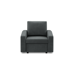 NEO Kronos Armchair, Filling - Spring, Color - DARK GRAY, Armrest Type - Slanted NEO Kronos Armchair, Filling - Spring, Color - DARK GRAY, Armrest Type - Slanted