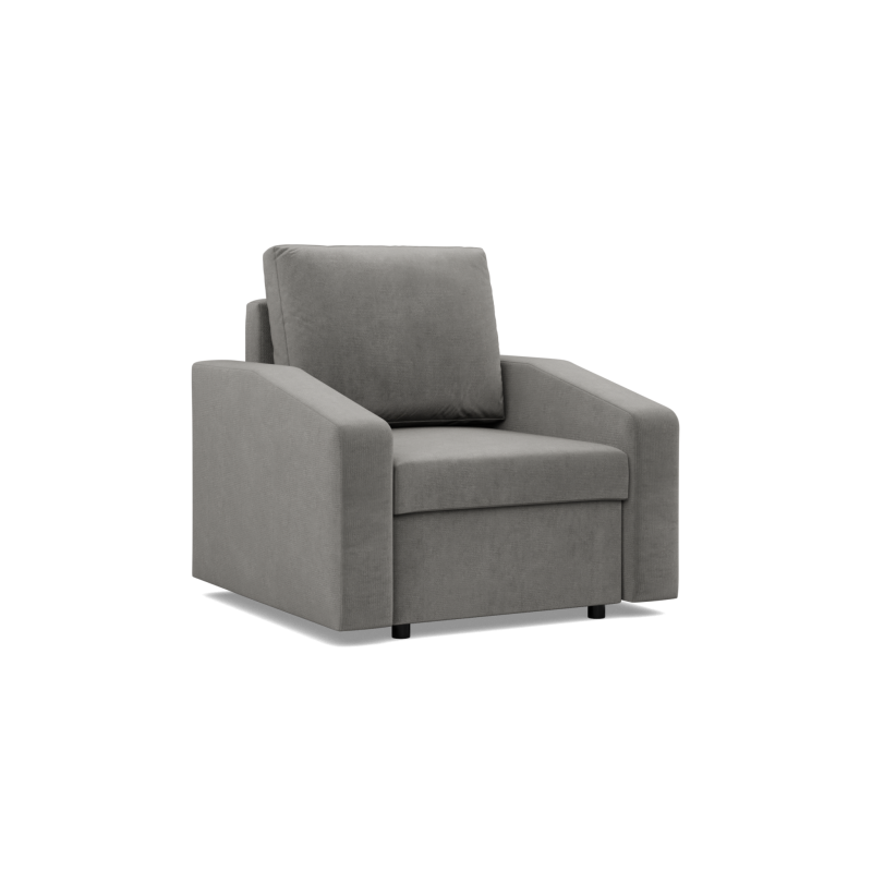 NEO Kronos Armchair, Filling - Spring, Color - LIGHT GRAY, Type of armrest - Slanted NEO Kronos Armchair, Filling - Spring, Color - LIGHT GRAY, Type of armrest - Slanted
