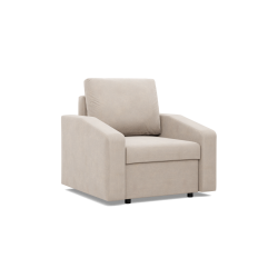 NEO Kronos Armchair, Filling - Spring, Color - BEIGE, Armrest Type - Slanted