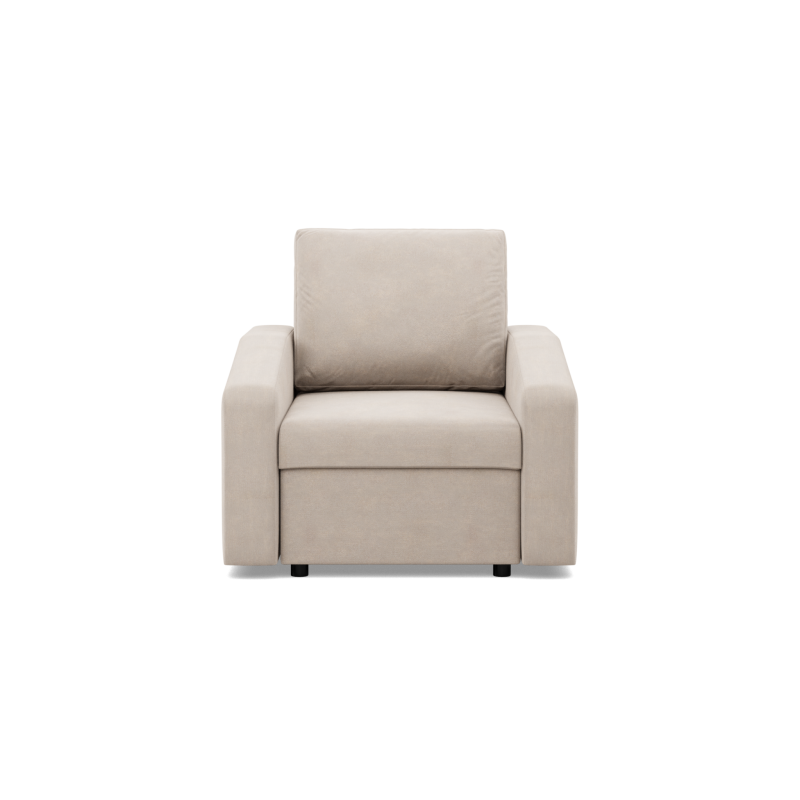 NEO Kronos Armchair, Filling - Spring, Color - BEIGE, Armrest Type - Slanted NEO Kronos Armchair, Filling - Spring, Color - BEIGE, Armrest Type - Slanted