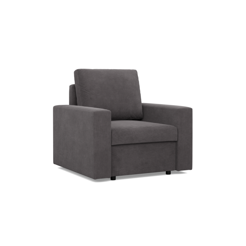 NEO Poso Armchair, Filling - Spring, Color - DARK GRAY, Armrest Type - Straight NEO Poso Armchair, Filling - Spring, Color - DARK GRAY, Armrest Type - Straight