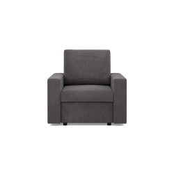 NEO Poso Armchair, Filling - Spring, Color - DARK GRAY, Armrest Type - Straight NEO Poso Armchair, Filling - Spring, Color - DARK GRAY, Armrest Type - Straight