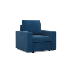 NEO Poso Armchair, Filling - Spring, Color - NAVY BLUE, Type of Armrest - Straight
