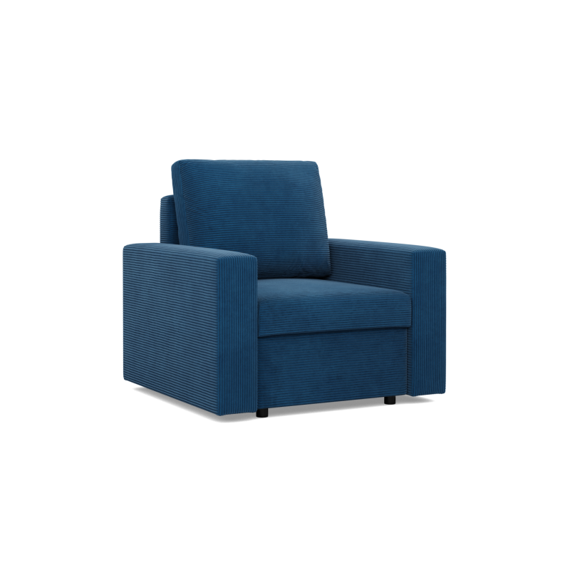 NEO Poso Armchair, Filling - Spring, Color - NAVY BLUE, Type of Armrest - Straight NEO Poso Armchair, Filling - Spring, Color - NAVY BLUE, Type of Armrest - Straight
