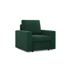 NEO Poso Armchair, Filling - Spring, Color - BOTTLE GREEN, Armrest Type - Straight