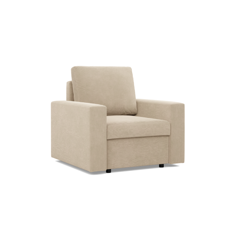 NEO Poso Armchair, Filling - Spring, Color - BEIGE, Type of armrest - Straight NEO Poso Armchair, Filling - Spring, Color - BEIGE, Type of armrest - Straight