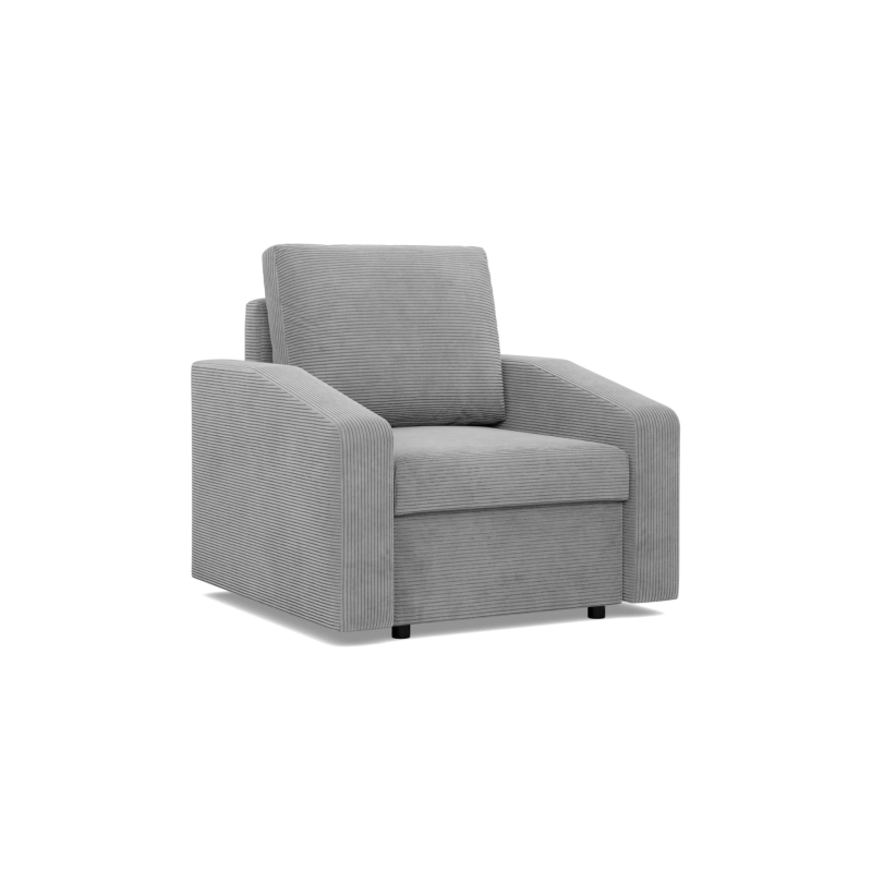 NEO Poso Armchair, Filling - Spring, Color - GRAY, Type of armrest - Slanted NEO Poso Armchair, Filling - Spring, Color - GRAY, Type of armrest - Slanted