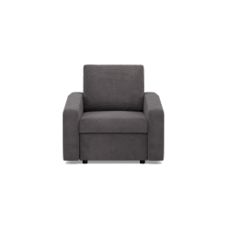 NEO Poso Armchair, Filling - Spring, Color - DARK GRAY, Type of armrest - Slanted NEO Poso Armchair, Filling - Spring, Color - DARK GRAY, Type of armrest - Slanted