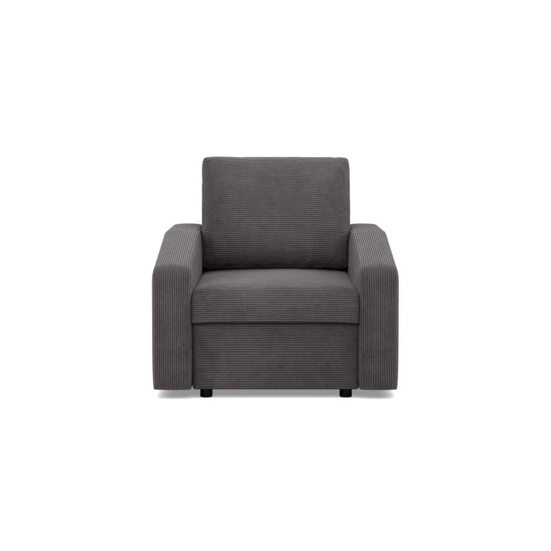 NEO Poso Armchair, Filling - Spring, Color - DARK GRAY, Type of armrest - Slanted NEO Poso Armchair, Filling - Spring, Color - DARK GRAY, Type of armrest - Slanted