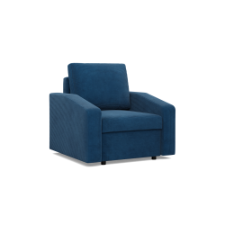 NEO Poso Armchair, Filling - Spring, Color - NAVY BLUE, Armrest Type - Slanted