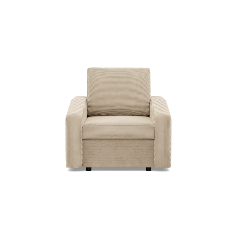 NEO Poso Armchair, Filling - Spring, Color - BEIGE, Type of Armrest - Slanted NEO Poso Armchair, Filling - Spring, Color - BEIGE, Type of Armrest - Slanted