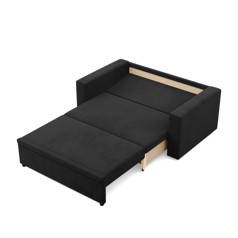 Sofa NEO Micro, Color - BLACK, Type of armrest - Straight Sofa NEO Micro, Color - BLACK, Type of armrest - Straight