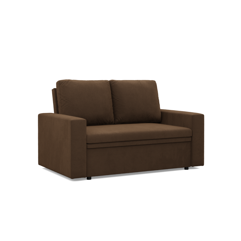 Sofa NEO Mikro , Kolor - BRĄZOWY, Rodzaj podłokietnika - Prosty Sofa NEO Mikro , Kolor - BRĄZOWY, Rodzaj podłokietnika - Prosty