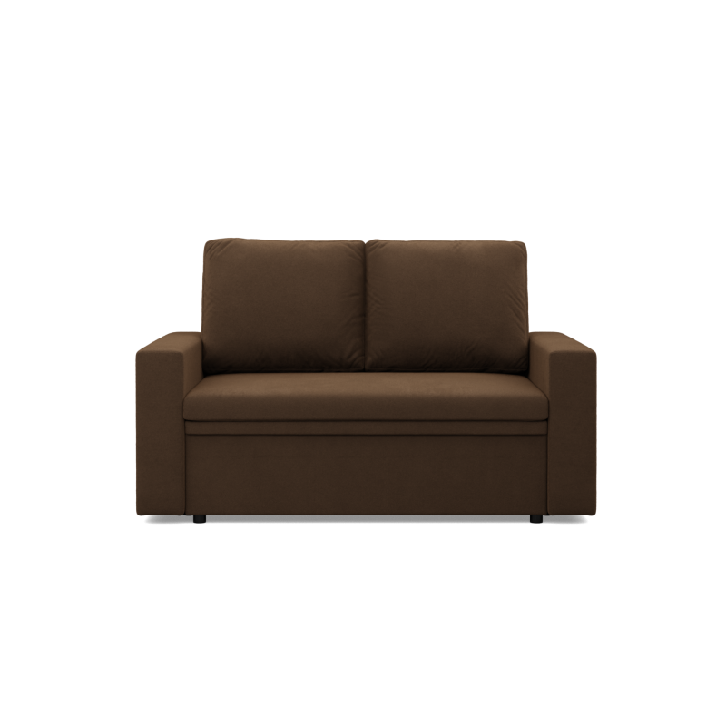 Sofa NEO Mikro , Kolor - BRĄZOWY, Rodzaj podłokietnika - Prosty Sofa NEO Mikro , Kolor - BRĄZOWY, Rodzaj podłokietnika - Prosty
