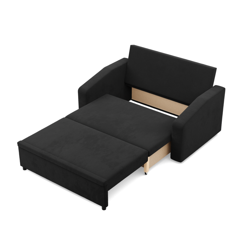 Sofa NEO Mikro, Color - BLACK, Armrest Type - Slanted Sofa NEO Mikro, Color - BLACK, Armrest Type - Slanted