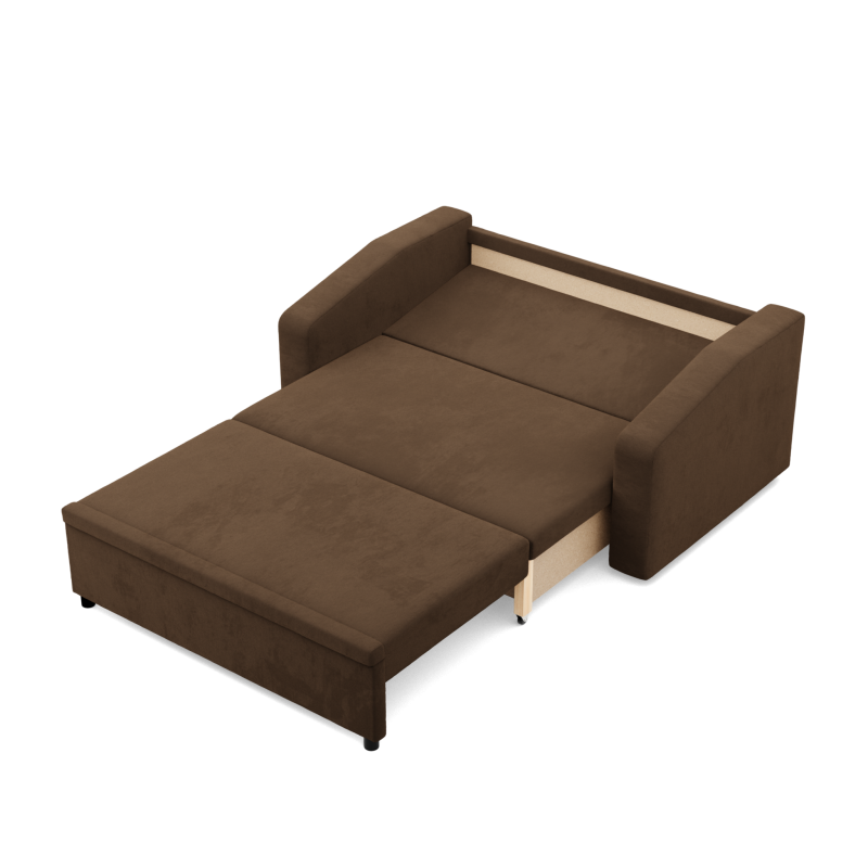 Sofa NEO Mikro, Color - BROWN, Type of armrest - Slanted Sofa NEO Mikro, Color - BROWN, Type of armrest - Slanted