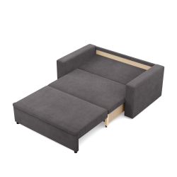 Sofa NEO Poso, Color - DARK GRAY, Type of armrest - Straight Sofa NEO Poso, Color - DARK GRAY, Type of armrest - Straight