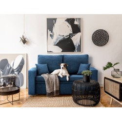 Sofa NEO Poso, Color - NAVY BLUE, Type of armrest - Straight Sofa NEO Poso, Color - NAVY BLUE, Type of armrest - Straight