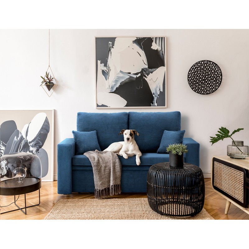 Sofa NEO Poso, Color - NAVY BLUE, Type of armrest - Straight Sofa NEO Poso, Color - NAVY BLUE, Type of armrest - Straight