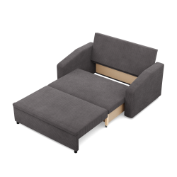 Sofa NEO Poso, Farbe - DUNKELGRAU, Art der Armlehne - Schräg Sofa NEO Poso, Farbe - DUNKELGRAU, Art der Armlehne - Schräg