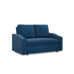 Sofa NEO Poso , Kolor - GRANATOWY, Rodzaj podłokietnika - Skośny