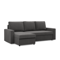 NEO Micro Corner Sofa, Filling - Foam, Color - GRAY, Armrest Type - Straight