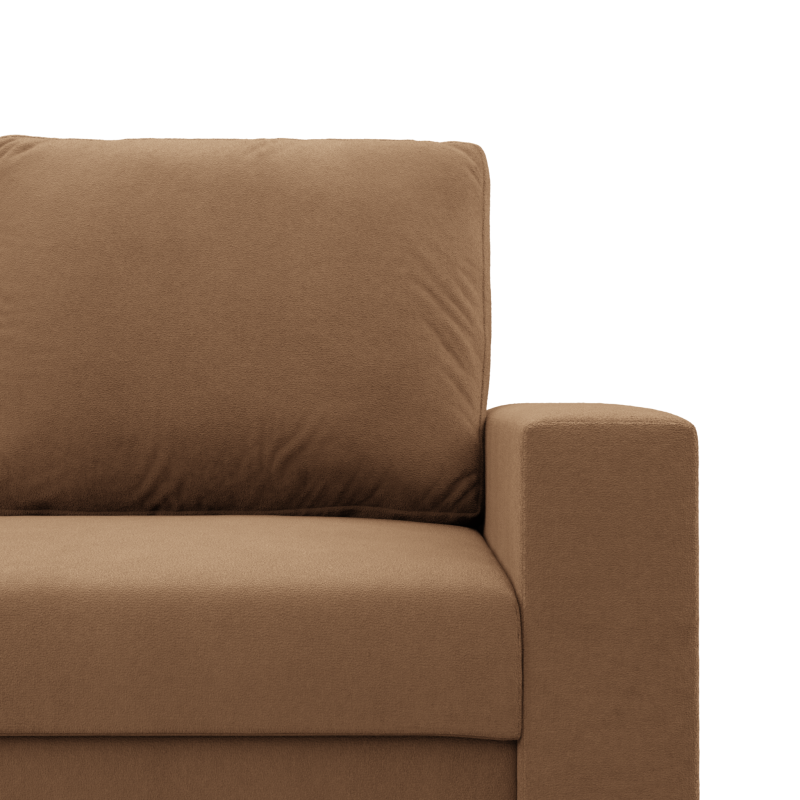 NEO Mikro Ecksofa, Füllung - Schaumstoff, Farbe - CAPPUCCINO, Armlehnentyp - Einfach NEO Mikro Ecksofa, Füllung - Schaumstoff, Farbe - CAPPUCCINO, Armlehnentyp - Einfach