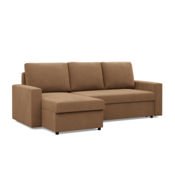 NEO Micro Corner Sofa, Filling - Foam, Color - CAPPUCCINO, Armrest Type - Straight