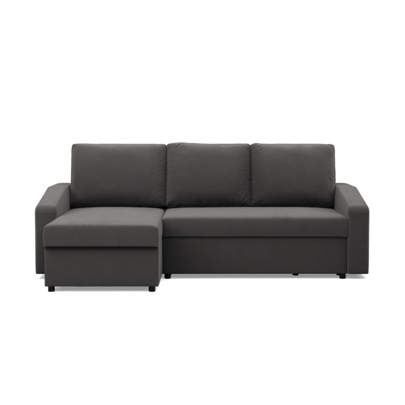 Ecksofa NEO Mikro, Füllung - Schaumstoff, Farbe - GRAU, Art der Armlehne - Schräg Ecksofa NEO Mikro, Füllung - Schaumstoff, Farbe - GRAU, Art der Armlehne - Schräg