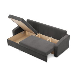 Ecksofa NEO Mikro, Füllung - Schaumstoff, Farbe - GRAU, Art der Armlehne - Schräg Ecksofa NEO Mikro, Füllung - Schaumstoff, Farbe - GRAU, Art der Armlehne - Schräg