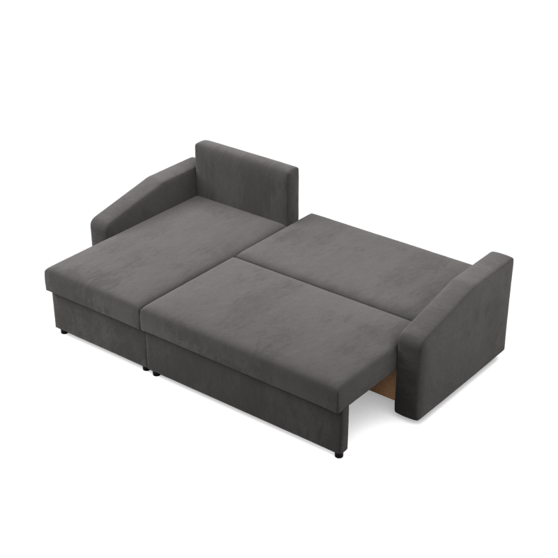 Ecksofa NEO Mikro, Füllung - Schaumstoff, Farbe - GRAU, Art der Armlehne - Schräg Ecksofa NEO Mikro, Füllung - Schaumstoff, Farbe - GRAU, Art der Armlehne - Schräg
