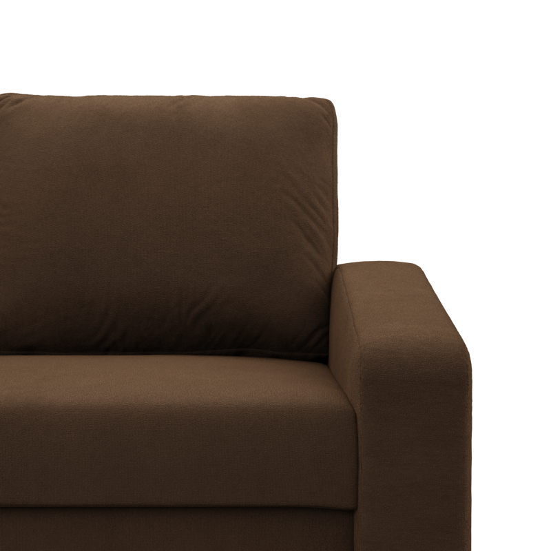 Ecksofa NEO Mikro, Füllung - Schaumstoff, Farbe - BRAUN, Armlehnentyp - Schräg Ecksofa NEO Mikro, Füllung - Schaumstoff, Farbe - BRAUN, Armlehnentyp - Schräg