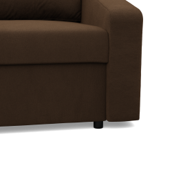 Ecksofa NEO Mikro, Füllung - Schaumstoff, Farbe - BRAUN, Armlehnentyp - Schräg Ecksofa NEO Mikro, Füllung - Schaumstoff, Farbe - BRAUN, Armlehnentyp - Schräg
