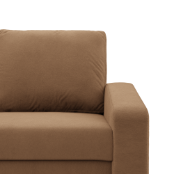 Ecksofa NEO Mikro, Füllung - Schaumstoff, Farbe - CAPPUCCINO, Art der Armlehne - Schräg Ecksofa NEO Mikro, Füllung - Schaumstoff, Farbe - CAPPUCCINO, Art der Armlehne - Schräg