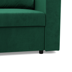 Ecksofa NEO Kronos, Füllung - Federn, Farbe - FLASCHENGRÜN, Art der Armlehne - Einfach Ecksofa NEO Kronos, Füllung - Federn, Farbe - FLASCHENGRÜN, Art der Armlehne - Einfach