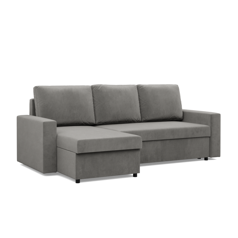 Ecksofa NEO Kronos, Polsterung - Federkern, Farbe - HELLGRAU, Art der Armlehne - Gerade Ecksofa NEO Kronos, Polsterung - Federkern, Farbe - HELLGRAU, Art der Armlehne - Gerade