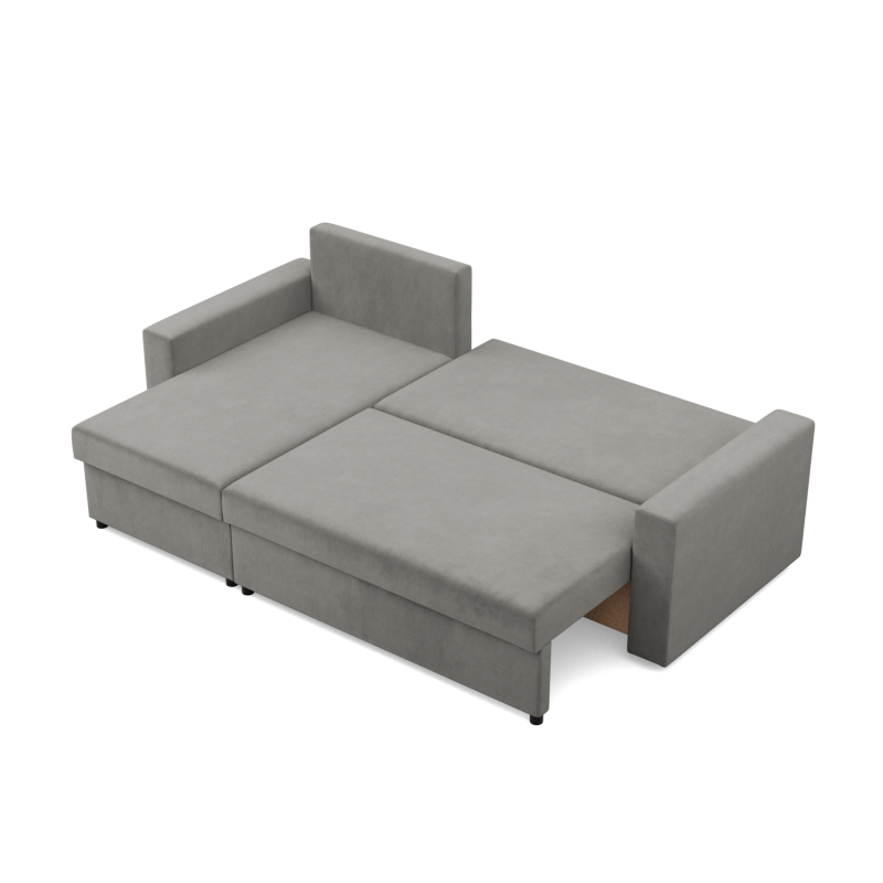 Ecksofa NEO Kronos, Polsterung - Federkern, Farbe - HELLGRAU, Art der Armlehne - Gerade Ecksofa NEO Kronos, Polsterung - Federkern, Farbe - HELLGRAU, Art der Armlehne - Gerade