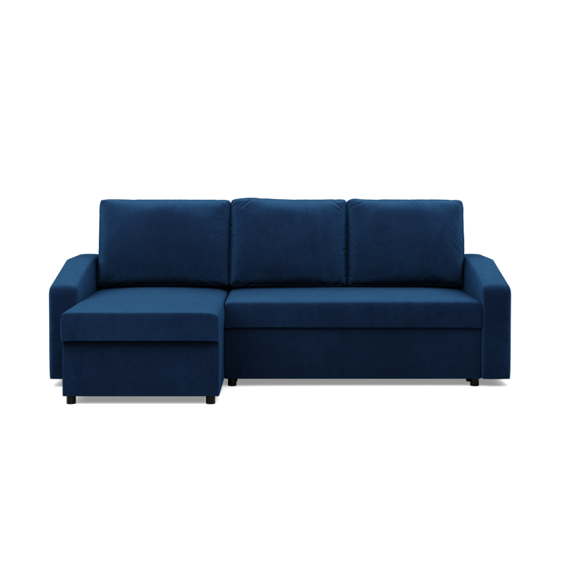 Ecksofa NEO Kronos, Füllung - Federkern, Farbe - DUNKELBLAU, Art der Armlehne - Schräg Ecksofa NEO Kronos, Füllung - Federkern, Farbe - DUNKELBLAU, Art der Armlehne - Schräg