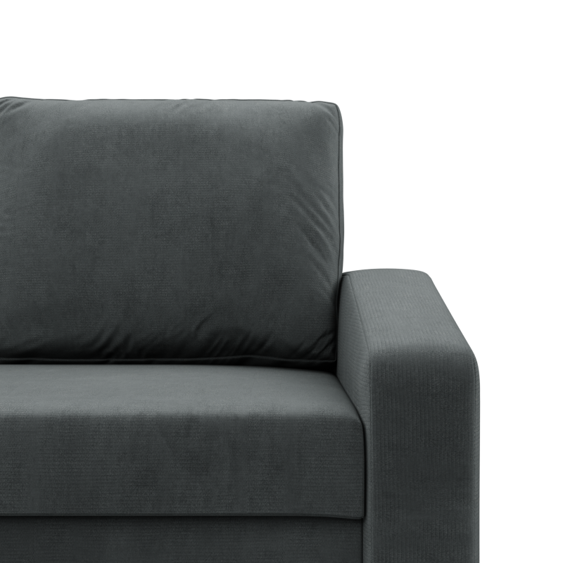 Ecksofa NEO Kronos, Füllung - Federkern, Farbe - DUNKELGRAU, Art der Armlehne - Schräg Ecksofa NEO Kronos, Füllung - Federkern, Farbe - DUNKELGRAU, Art der Armlehne - Schräg
