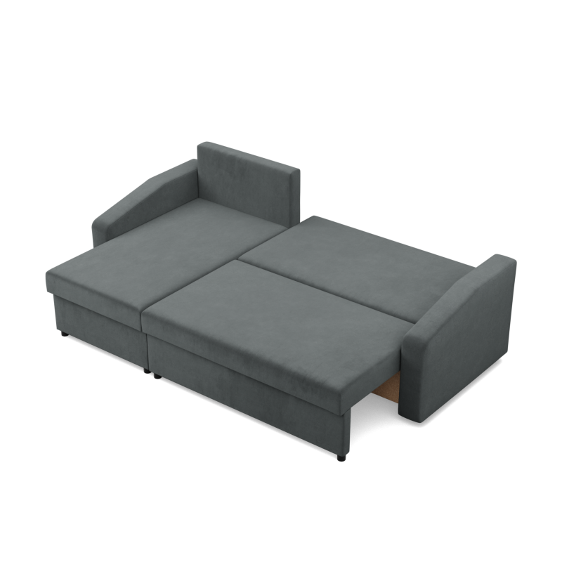 Ecksofa NEO Kronos, Füllung - Federkern, Farbe - DUNKELGRAU, Art der Armlehne - Schräg Ecksofa NEO Kronos, Füllung - Federkern, Farbe - DUNKELGRAU, Art der Armlehne - Schräg