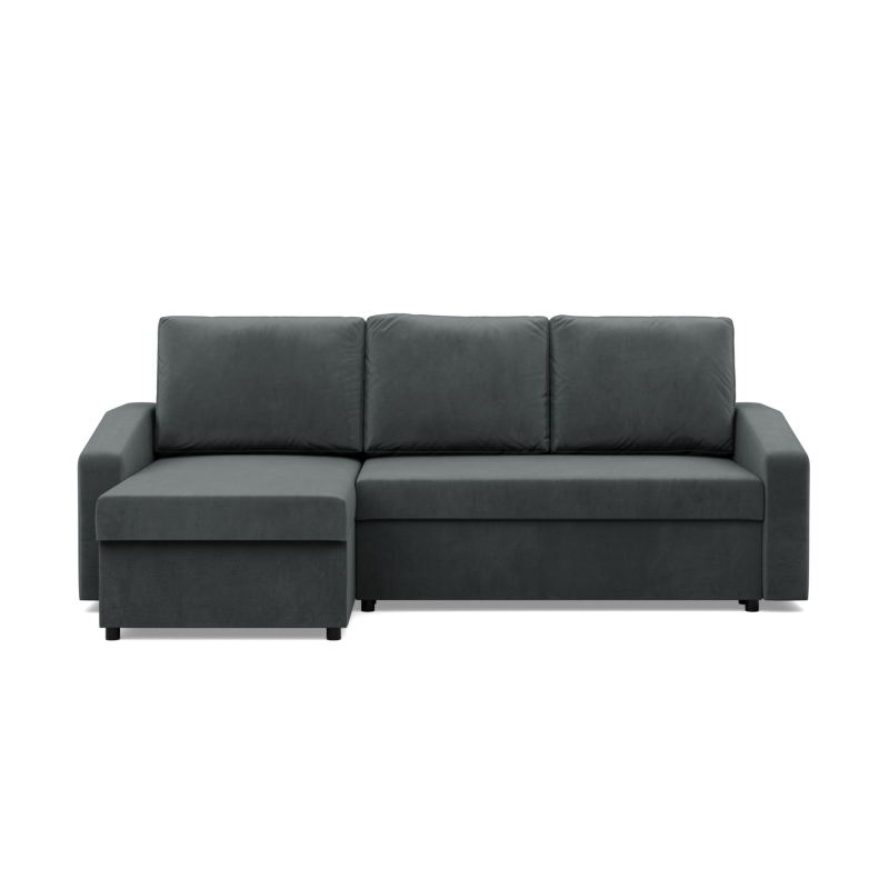Ecksofa NEO Kronos, Füllung - Federkern, Farbe - DUNKELGRAU, Art der Armlehne - Schräg Ecksofa NEO Kronos, Füllung - Federkern, Farbe - DUNKELGRAU, Art der Armlehne - Schräg
