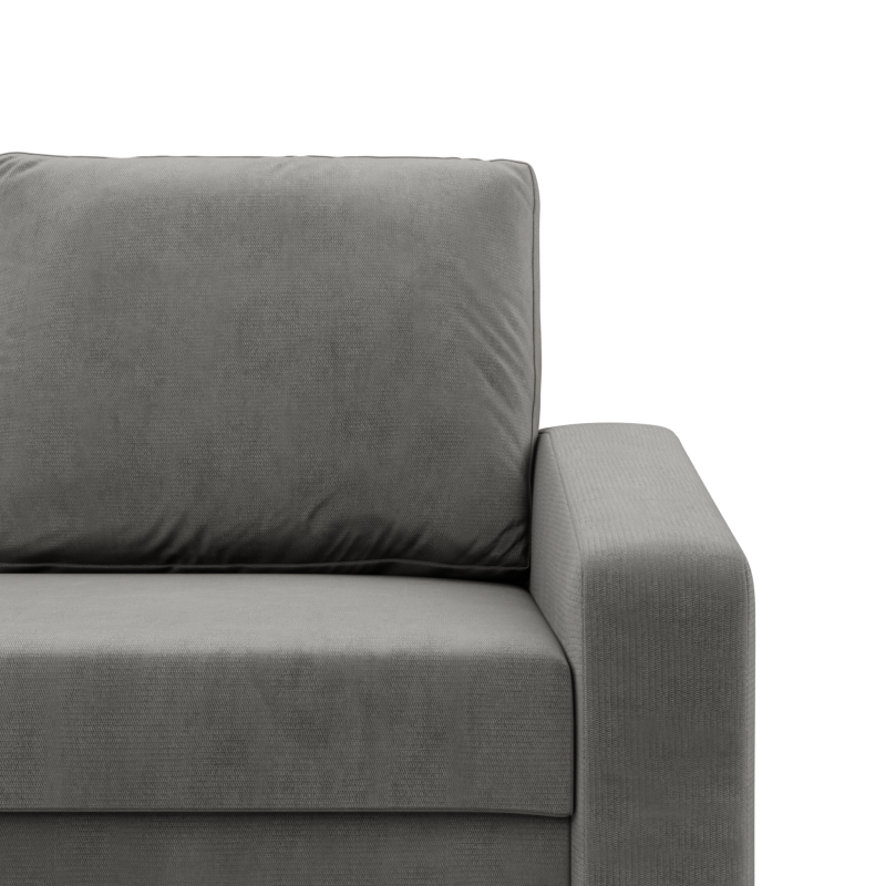 NEO Kronos Ecksofa, Füllung - Federkern, Farbe - HELLGRAU, Art der Armlehne - Schräg NEO Kronos Ecksofa, Füllung - Federkern, Farbe - HELLGRAU, Art der Armlehne - Schräg