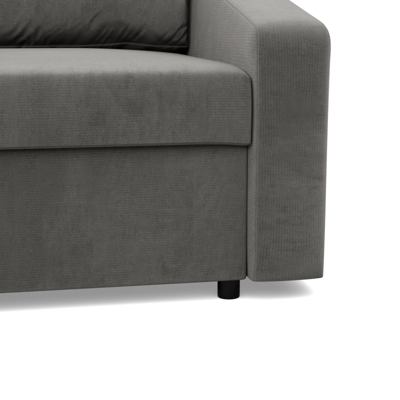 NEO Kronos Ecksofa, Füllung - Federkern, Farbe - HELLGRAU, Art der Armlehne - Schräg NEO Kronos Ecksofa, Füllung - Federkern, Farbe - HELLGRAU, Art der Armlehne - Schräg