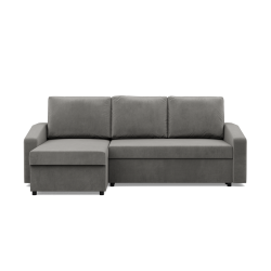 NEO Kronos Ecksofa, Füllung - Federkern, Farbe - HELLGRAU, Art der Armlehne - Schräg NEO Kronos Ecksofa, Füllung - Federkern, Farbe - HELLGRAU, Art der Armlehne - Schräg