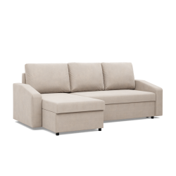 NEO Kronos Corner Sofa, Filling - Spring, Color - BEIGE, Type of Armrest - Slanted