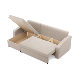Ecksofa NEO Kronos, Füllung - Federkern, Farbe - BEIGE, Armlehnenart - Schräg Ecksofa NEO Kronos, Füllung - Federkern, Farbe - BEIGE, Armlehnenart - Schräg
