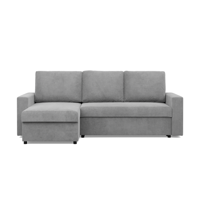 Ecksofa NEO Poso, Füllung - Federkern, Farbe - GRAU, Art der Armlehne - Einfach Ecksofa NEO Poso, Füllung - Federkern, Farbe - GRAU, Art der Armlehne - Einfach