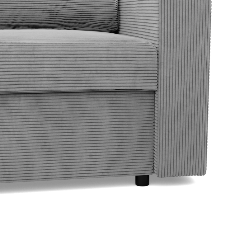Ecksofa NEO Poso, Füllung - Federkern, Farbe - GRAU, Art der Armlehne - Einfach Ecksofa NEO Poso, Füllung - Federkern, Farbe - GRAU, Art der Armlehne - Einfach