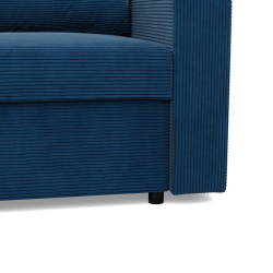 Ecksofa NEO Poso, Füllung - Federkern, Farbe - DUNKELBLAU, Art der Armlehne - Gerade Ecksofa NEO Poso, Füllung - Federkern, Farbe - DUNKELBLAU, Art der Armlehne - Gerade